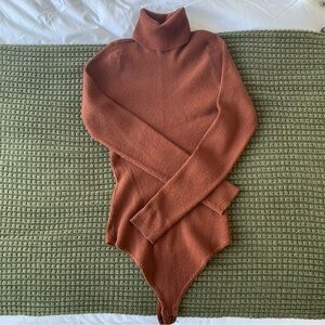 Abercrombie Soft AF Collection Turtleneck Bodysuit; Size Medium